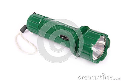 Small powerful electric torch Stock Photo
