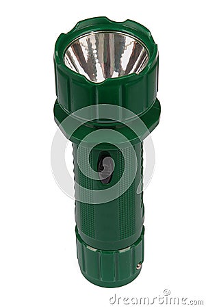 Small powerful electric torch Stock Photo