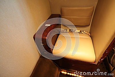 Small Private Jet Toilet Seat Stock Photography - Image ...