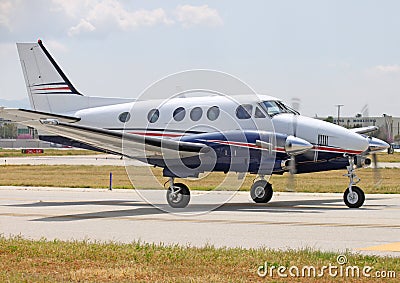 Small prop plane Stock Photo