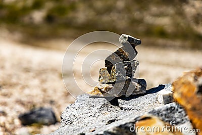 Small quartz stones lie in a pile Stock Photo