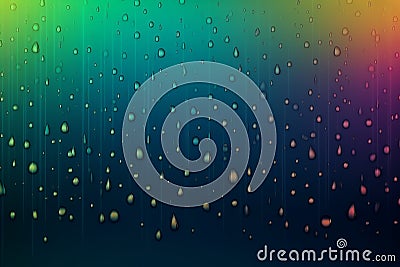 small raindrops on gradient mixed color background generative AI Stock Photo