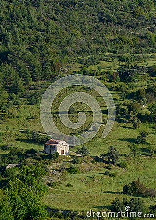 Small remote church in the troodos mountains,cyprus 3 Stock Photo