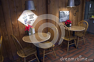 Small restaurant Editorial Stock Photo