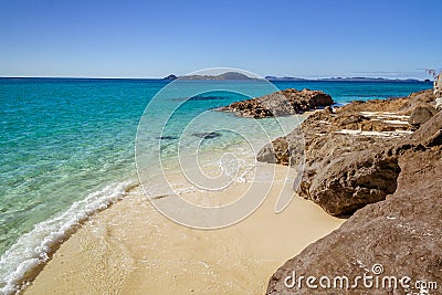 Small rocky beach Stock Photo