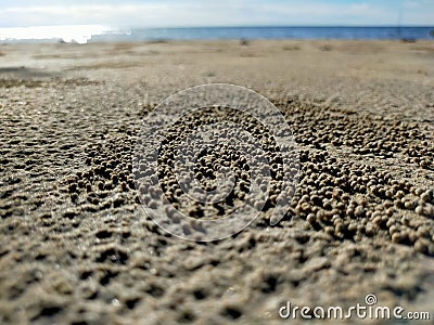 Small rounded sand Stock Photo