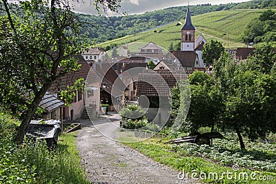 Small rural village Stock Photo