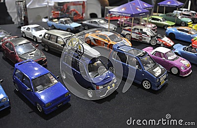 Small scale street race car model Editorial Stock Photo