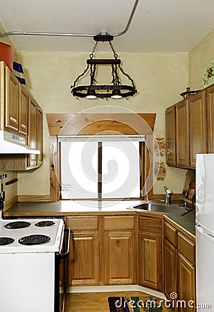 Small simple kitchen room Stock Photo