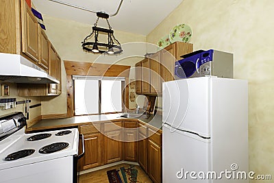 Small simple kitchen room Stock Photo