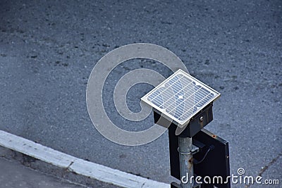 A small solar panel For traffic lights Stock Photo