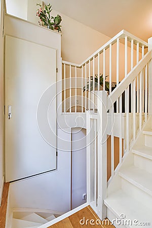 Small staircase hall Stock Photo