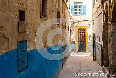 Mellah district in the medina of Essaouira Stock Photo