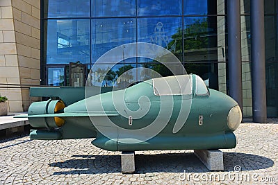 Small submarine Editorial Stock Photo