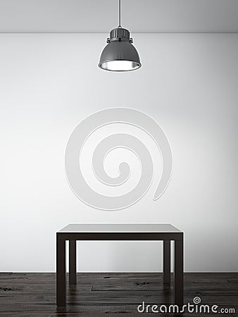 Small table in interior Stock Photo