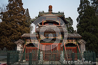 Small Temple in Beijing, China Stock Photo