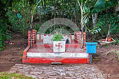 Small temple in Sri lanka Stock Photo