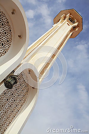 Small tower on the roof of the arabian style building Stock Photo