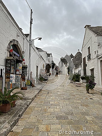 Small town of Alberobello italy Editorial Stock Photo