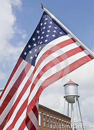 Small Town Americana Stock Photo