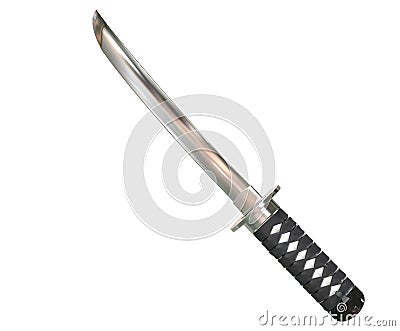 Small traditional japanese knife - close up Stock Photo