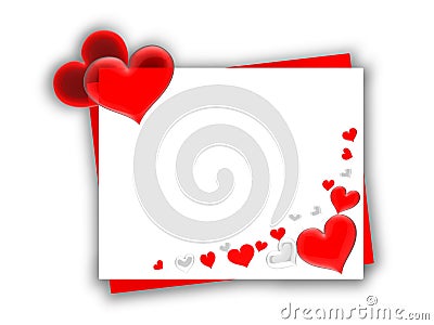 small valentine card Stock Photo