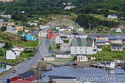 Small village community, Twillingate, Newfoundland. Stock Photo