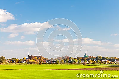 Small village in the Dutch province of Gelderland Stock Photo