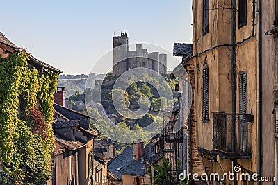 Najac village in the south of France Stock Photo