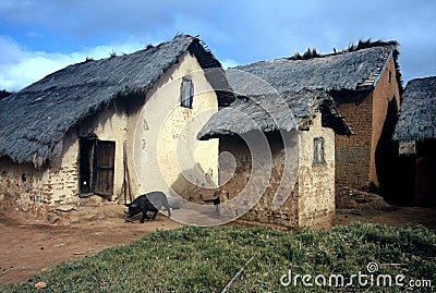 Small Village, Madagascar Stock Photo