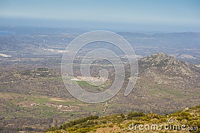 Small villages in the Sierra de Bejar Stock Photo