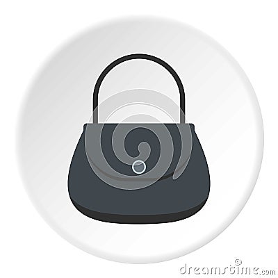 Small wallet icon circle Vector Illustration