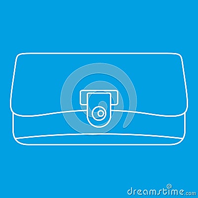 Small wallet icon, outline style Vector Illustration