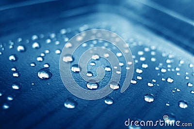 Small water droplets Stock Photo