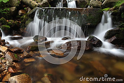 Small waterfall Stock Photo