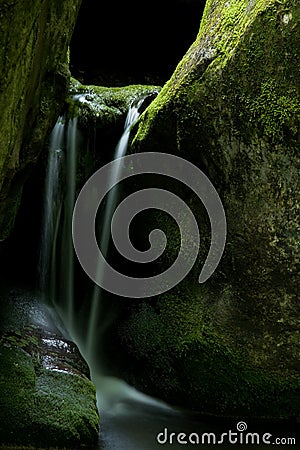 Small waterfall Stock Photo