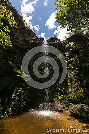 Small waterfall at Catas Altas - Brazil Stock Photo