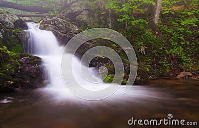 Small waterfall on Doyle's River in Shenandoah National Park, Vi Stock Photo