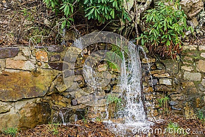 Small Waterfall in Goshen Pass Stock Photo