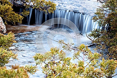 Small waterfall Stock Photo