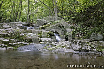 Small Waterfall in Shenandoah National Park Stock Photo