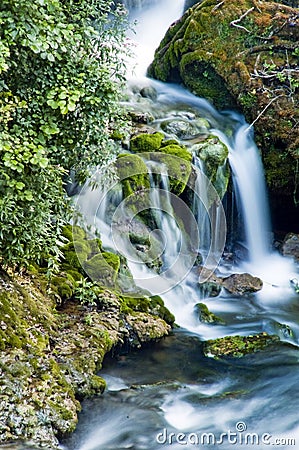 Small waterfall Stock Photo