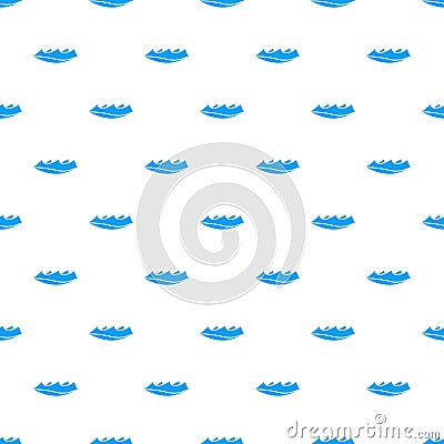 Small wave icon, simple style Vector Illustration