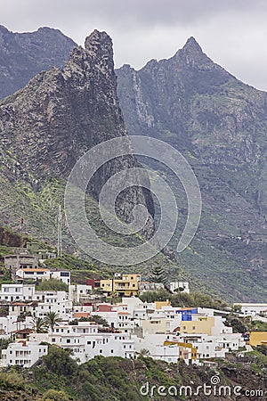 Mountain village on tenerife Stock Photo