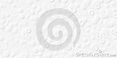 Small white organic smooth dents or dimples geometrical structure pattern background wallpaper banner Cartoon Illustration