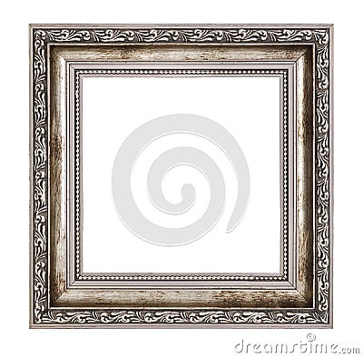 Small wooden frame with thick border Stock Photo