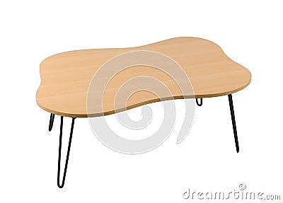 small wooden table Stock Photo