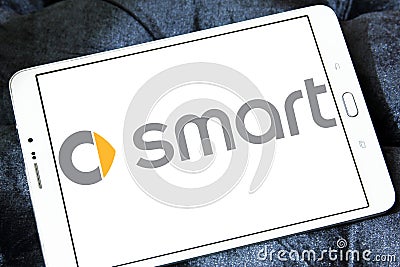 Smart Automobile company logo Editorial Stock Photo