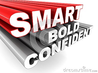 Smart bold and confident Stock Photo