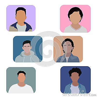 Smart Boy Avarat Vector Art Vector Illustration